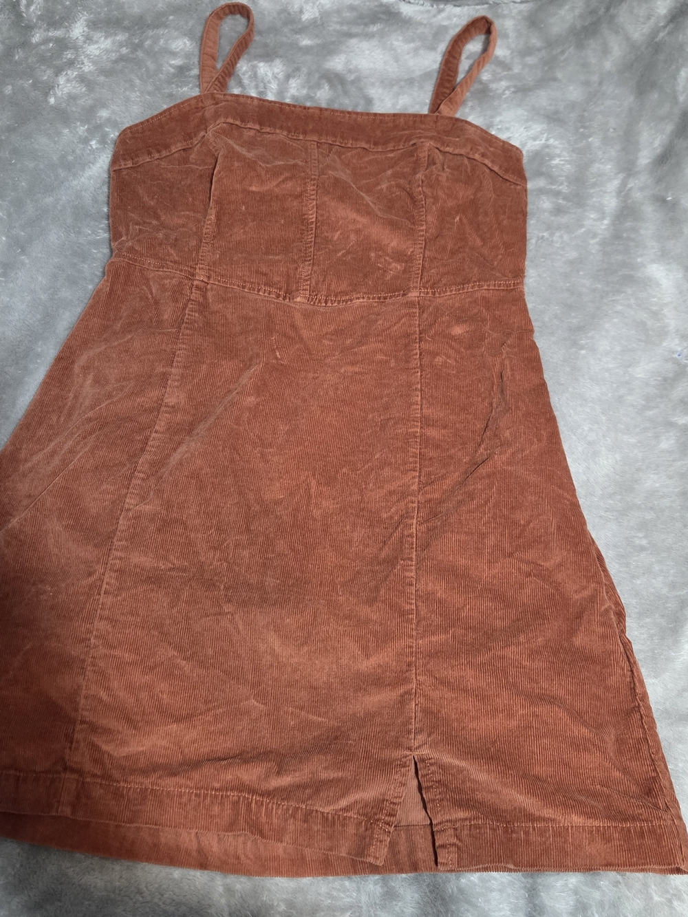 Hollister Rust-Brown Corduroy Mini Dress - Picture 4 of 9